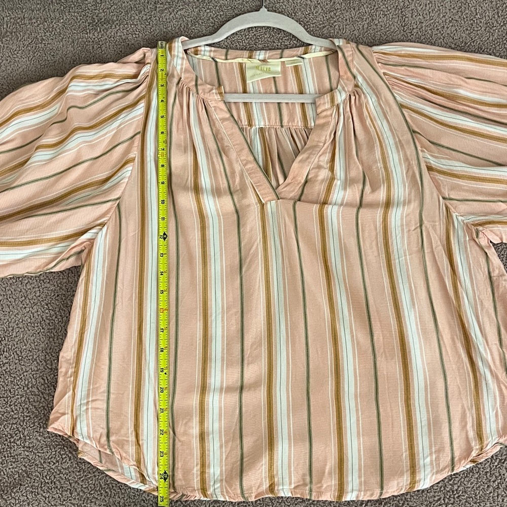 Maeve Brenda Blush Striped Blouse - Picture 9 of 9